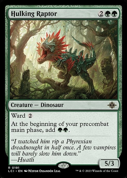 Image: Hulking Raptor - The Lost Caverns of Ixalan-(191)
