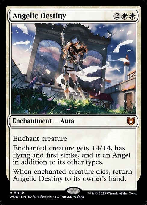 Image: Angelic Destiny - Wilds of Eldraine Commander-(060)