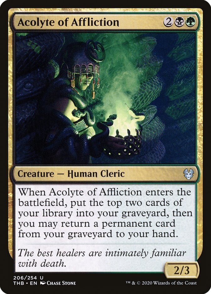 Image: Acolyte of Affliction - Theros Beyond Death-(206)-Foil