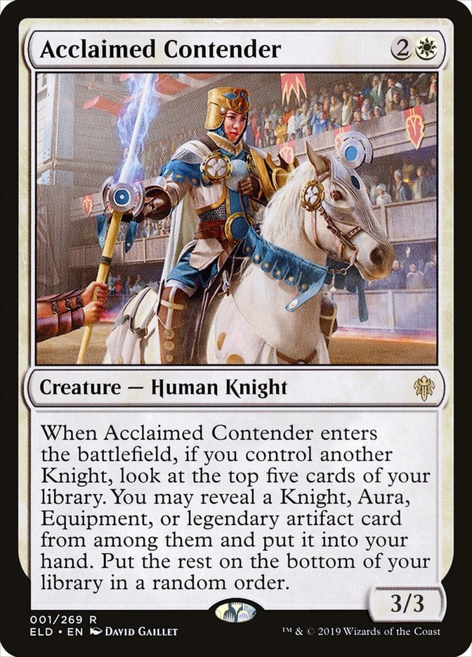 Image: Acclaimed Contender - Throne of Eldraine-(001)-Foil
