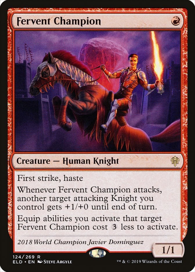 Image: Fervent Champion - Throne of Eldraine-(124)