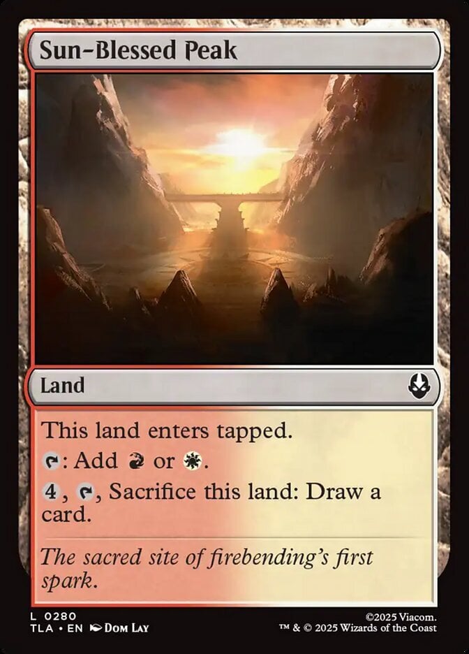 Image: Sun-Blessed Peak - Avatar: The Last Airbender-(280)-Foil