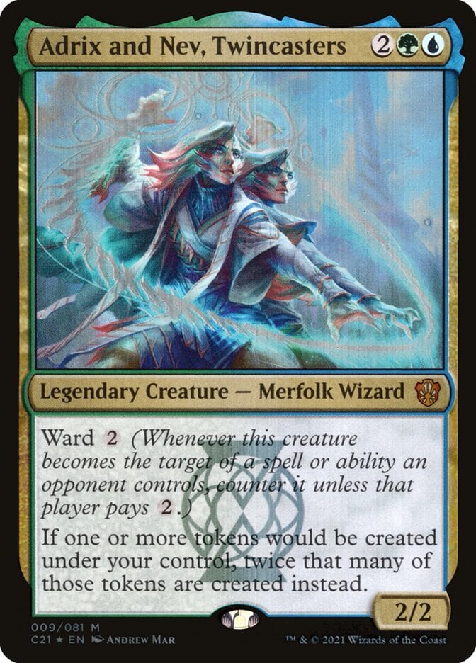 Image: Adrix and Nev, Twincasters - Commander 2021-(009)-Foil