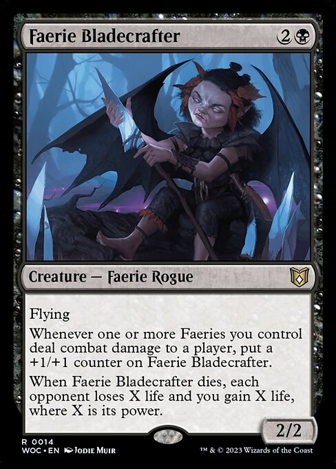 Image: Faerie Bladecrafter - Wilds of Eldraine Commander-(014)
