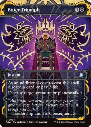 Image: Bitter Triumph — Secrets of Strixhaven: Mystical Archive — Uncommon