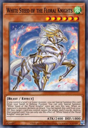 White Steed of the Floral Knights - (Legendary Duelists Synchro Storm) - (LED8-EN022) - (Super Rare)