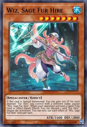 Wiz, Sage Fur Hire - (Dark Saviors) - (DASA-EN022) - (Secret Rare)