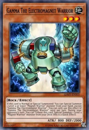 Gamma The Electromagnet Warrior - (Structure Yugi Muto) - (SDMY-EN003) - (Super Rare)
