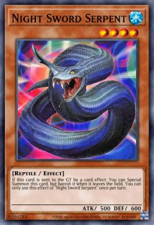 Night Sword Serpent - (2022 Tin of the Pharaoh's Gods) - (MP22-EN232) - (Common)
