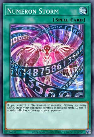 Numeron Storm - (Maximum Gold El Dorado) - (MGED-EN051) - (Premium Gold Rare)