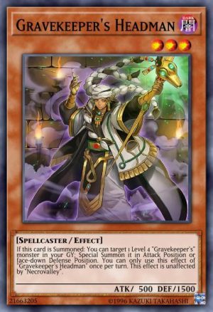 Gravekeeper's Headman - (2019 Gold Sarcophagus Tin Mega Pack) - (MP19-EN163) - (Common)