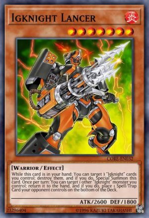 Igknight Lancer - (Clash of Rebellions) - (CORE-EN032) - (Rare)