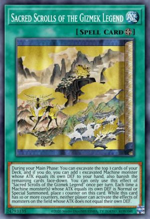 Sacred Scrolls of the Gizmek Legend - (Amazing Defenders) - (AMDE-EN058) - (Rare)