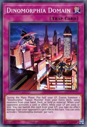 Dinomorphia Domain - (Dueling Heroes Tin) - (MP23-EN037) - (Ultra Rare)