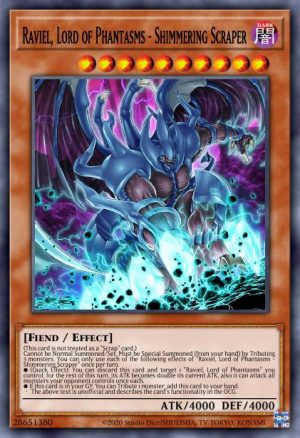 Raviel, Lord of Phantasms - Shimmering Scraper - (2021 Tin of Ancient Battles) - (MP21-EN248) - (Prismatic Secret Rare)