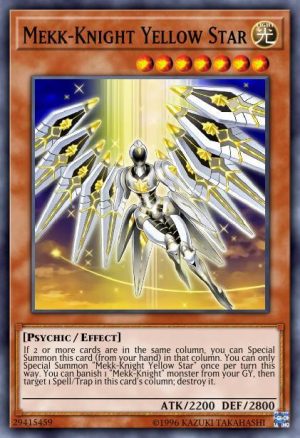 Mekk-Knight Yellow Star - (2018 Mega-Tin Mega Pack) - (MP18-EN180) - (Rare)