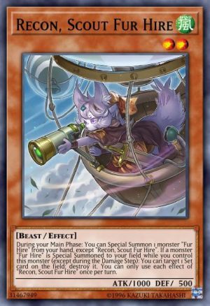 Recon, Scout Fur Hire - (2019 Gold Sarcophagus Tin Mega Pack) - (MP19-EN245) - (Common)