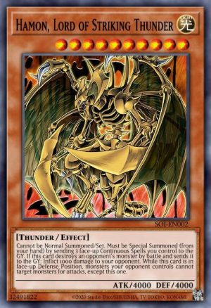 Hamon, Lord of Striking Thunder - (Structure Sacred Beasts) - (SDSA-EN043) - (Ultra Rare)