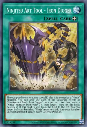 Ninjitsu Art Tool - Iron Digger - (Dueling Heroes Tin) - (MP23-EN202) - (Common)