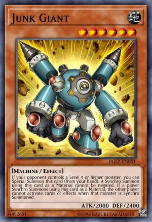 Junk Giant - (Premium Gold Return of the Bling) - (PGL2-EN001) - (Gold Secret Rare)