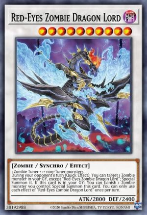 Red-Eyes Zombie Dragon Lord - (Dueling Heroes Tin) - (MP23-EN083) - (Prismatic Secret Rare)