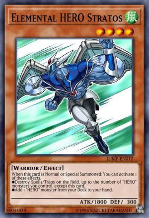 Elemental HERO Stratos - (Maximum Gold) - (MAGO-EN004) - (Premium Gold Rare)