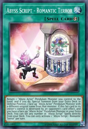 Abyss Script - Romantic Terror - (Legendary Duelists White Dragon Abyss) - (LED3-EN047) - (Rare)