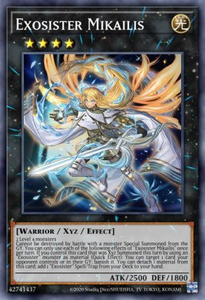 Exosister Mikailis - (Dueling Heroes Tin) - (MP23-EN256) - (Prismatic Secret Rare)