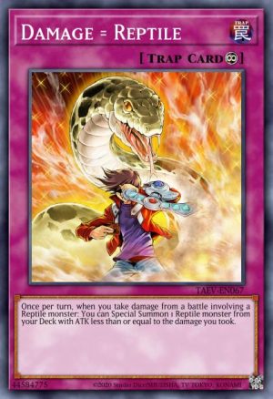 Damage = Reptile - (Ancient Guardians) - (ANGU-EN058) - (Rare)