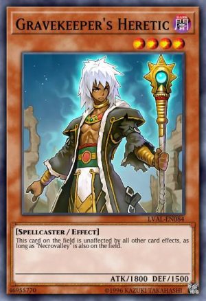 Gravekeeper's Heretic - (Legacy of the Valiant) - (LVAL-EN084) - (Rare)