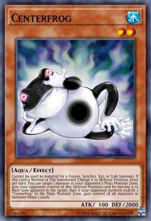 Centerfrog - (2019 Gold Sarcophagus Tin Mega Pack) - (MP19-EN094) - (Rare)