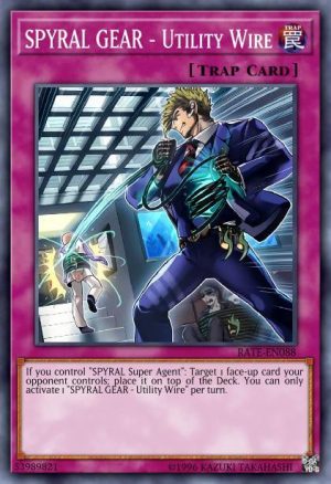 SPYRAL GEAR - Utility Wire - (Raging Tempest) - (RATE-EN088) - (Super Rare)