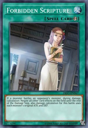 Forbidden Scripture - (2015 Mega-Tin Mega Pack) - (MP15-EN038) - (Secret Rare)