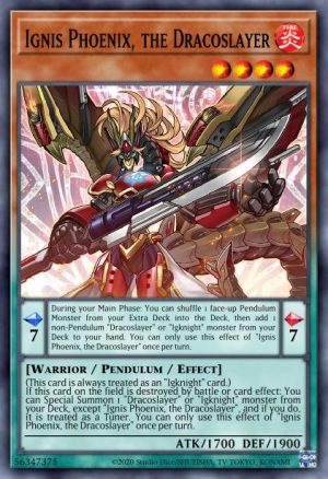 Ignis Phoenix, the Dracoslayer - (Darkwing Blast) - (DABL-EN022) - (Secret Rare)