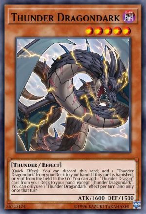 Thunder Dragondark - (2019 Gold Sarcophagus Tin Mega Pack) - (MP19-EN167) - (Prismatic Secret Rare)