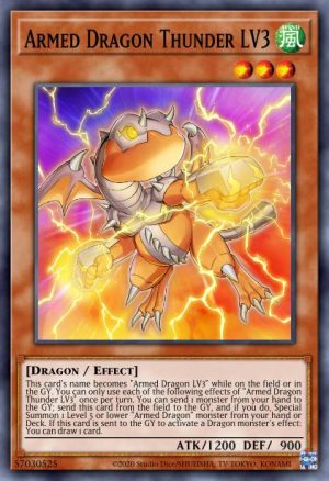 Armed Dragon Thunder LV3 - (2022 Tin of the Pharaoh's Gods) - (MP22-EN004) - (Common)