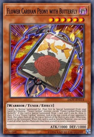 Flower Cardian Peony with Butterfly - (Invasion Vengeance) - (INOV-EN014) - (Common)