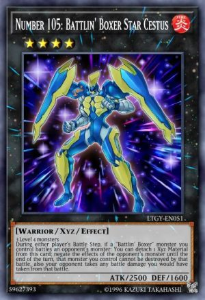 Number 105: Battlin' Boxer Star Cestus - (Legendary Duelists: Soulburning Volcano) - (LD10-EN042) - (Common)
