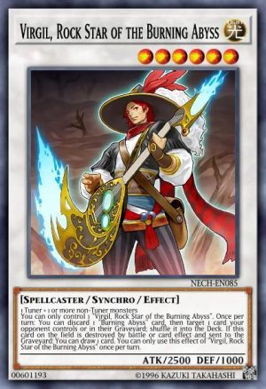 Virgil, Rock Star of the Burning Abyss - (Premium Gold Infinite Gold) - (PGL3-EN061) - (Gold Rare)