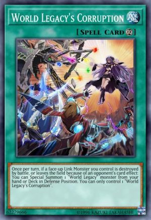 World Legacy's Corruption - (2019 Gold Sarcophagus Tin Mega Pack) - (MP19-EN037) - (Common)