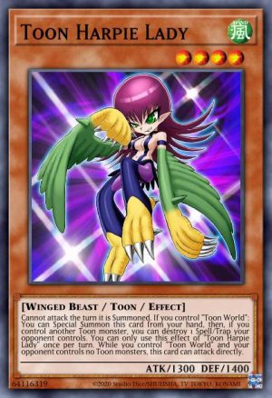 Toon Harpie Lady - (Toon Chaos) - (TOCH-EN002) - (Collector's Rare)