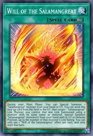 Will of the Salamangreat - (2019 Gold Sarcophagus Tin Mega Pack) - (MP19-EN196) - (Common)