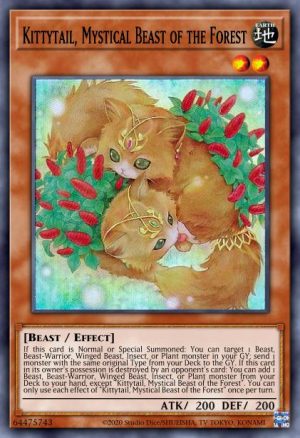 Kittytail, Mystical Beast of the Forest - (Cyberstorm Access) - (CYAC-EN096) - (Super Rare)