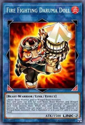 Fire Fighting Daruma Doll - (2019 Gold Sarcophagus Tin Mega Pack) - (MP19-EN031) - (Common)