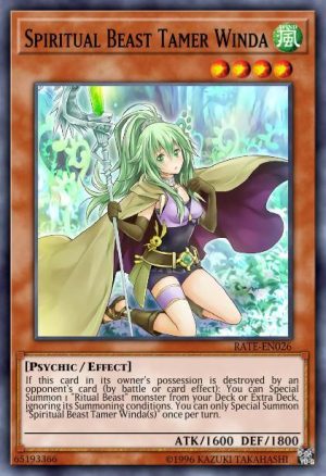 Spiritual Beast Tamer Winda - (Raging Tempest) - (RATE-EN026) - (Rare)