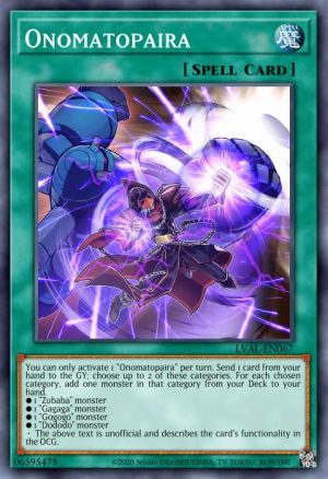 Onomatopaira - (Legendary Duelists Magical Hero) - (LED6-EN043) - (Common)