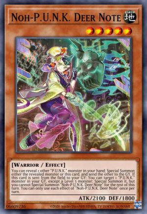 Noh-P.U.N.K. Deer Note - (Battles of Legend: Monstrous Revenge) - (BLMR-EN066) - (Ultra Rare)