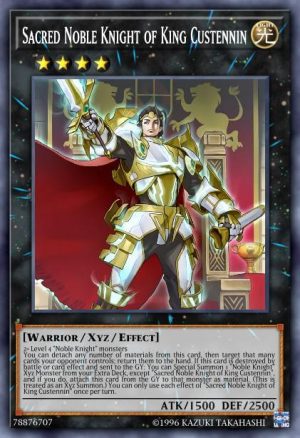 Sacred Noble Knight of King Custennin - (2019 Gold Sarcophagus Tin Mega Pack) - (MP19-EN142) - (Rare)