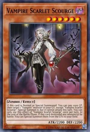 Vampire Scarlet Scourge - (2019 Gold Sarcophagus Tin Mega Pack) - (MP19-EN237) - (Common)