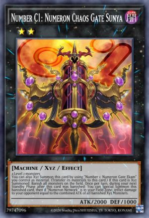 Number C1: Numeron Chaos Gate Sunya - (Battles of Legend Armageddon) - (BLAR-EN021) - (Secret Rare)